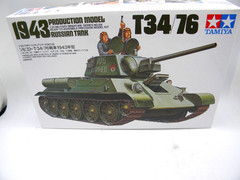 Tamiya 1943 Production Model Russian Tank T34/76 1/35 Scale Model Kit No.59