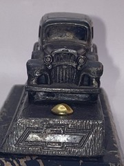 Metal 1932 Chevrolet BA Confederate Sedan Promo Desk Display 1/56 on Wood Base
