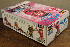 Vtg REVELL FREAKY RIDERS Model Kit Heavy Head Complete? & Unbuilt w/ Box