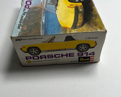 Vintage Revell Porsche 914 Yellow 1/25 Scale Plastic Model Kit S-3104 1973 As Is