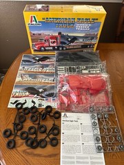 RARE Italeri American Eagle 18-Wheeler Truck 1/24 W/Reefer Trailer 3826 Complete