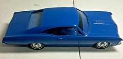Vintage Auto Dealer Promo 1967 Medium Blue Chevy Impala SS 427 1/25