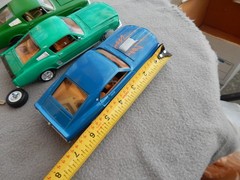 Vintage? 1960’s Ford Mustang Fastback Model Cars Lot Of 6 Built Junkyard Estate