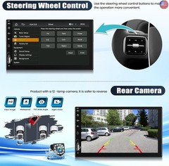 Single Din Car Stereo with Wireless Carplay&Android Auto,7″ 1 Din