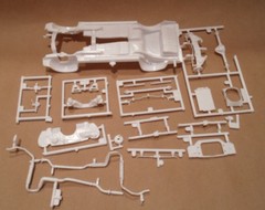 69 1969 Chevy Camaro RS Z28 1/25 frame chassis axle rear end suspension exhaust