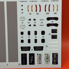 2021 Charger R/T AMT Decals Instructions Template Model Parts 1:25 New 7