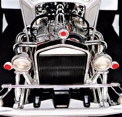 Race Car w/57Chevy Corvette Engine1957Custom Hot Rod Built55Metal Body Model1955