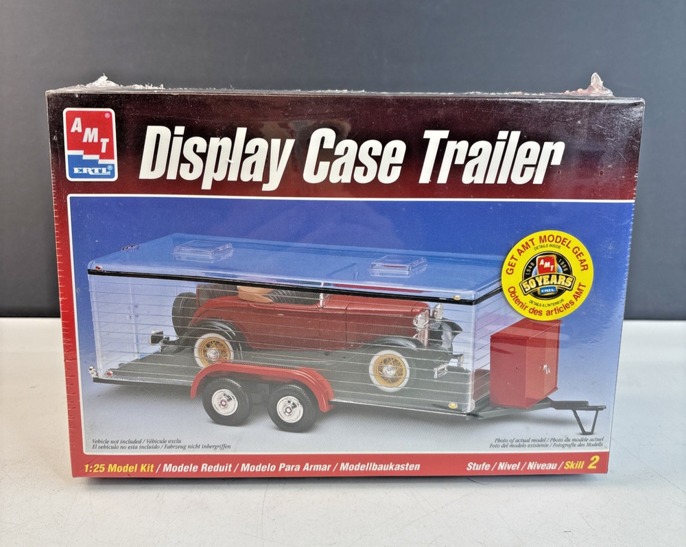 AMT Ertl Display Case Trailer #8216 NEW UNOPENED SEALED BOX 1:25 Model Kit