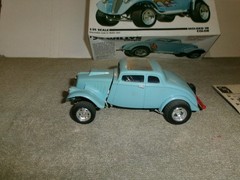 AMT 1/25 1933 WILLYS COUPE GASSER BUILT PLASTIC MODEL CAR KIT – NICE BUILD