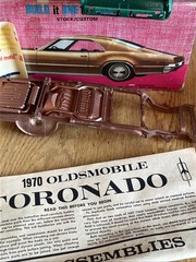Original AMT 1970 Oldsmobile Toronado Model Kit 1:24 partially assembled/painted