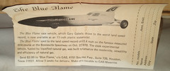 1970 BLUE FLAME GARY GABELICH SPEED RECORD RACER PROMO MODEL MINT IN BOX