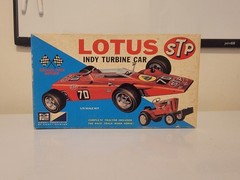 *Rare / Vintage* MPC Lotus “STP” Indy Turbine (Empty) Model Car Box #800-150