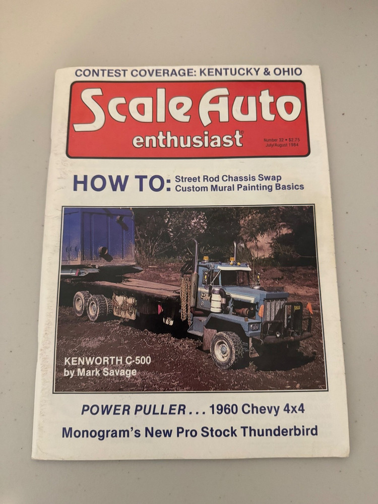 NUMBER 32 VINTAGE SCALE AUTO ENTHUSIAST MAGAZINE JULY/AUGUST 1984 NO. 32