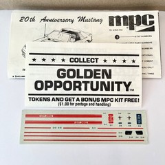 MPC 1:25 20th Anniversary Edition 1984 Mustang Model Car Kit #1-0768 -OPEN BOX