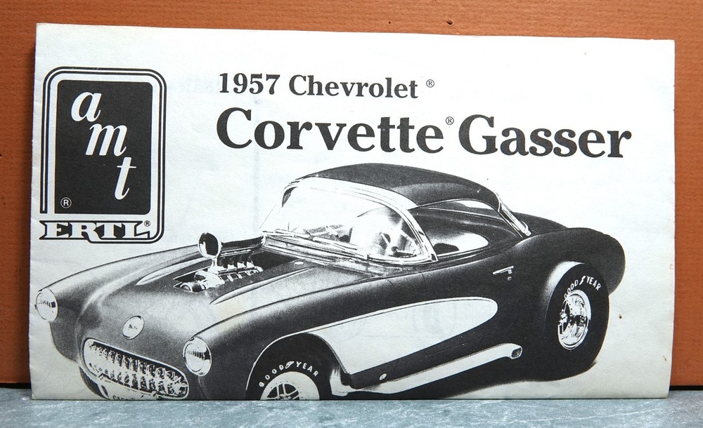 1/25 AMT ERTL 1957 CHEVROLET CORVETTE GASSER # 6355 (INSTRUCTIONS ONLY)