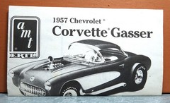 1/25 AMT ERTL 1957 CHEVROLET CORVETTE GASSER # 6355 (INSTRUCTIONS ONLY)