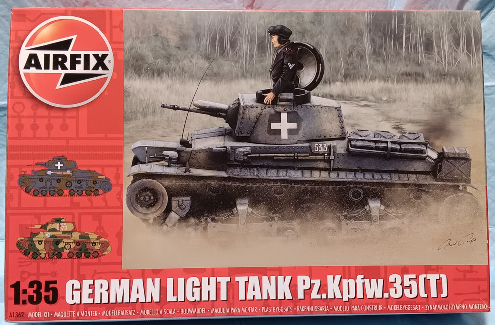 Airfix A1362 Pz.Kpfw.35(t) 1:35 Model Kit Complete German WW2 Tank New