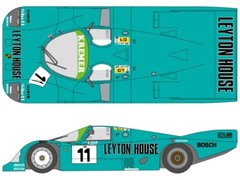 SHUNKO Decal Sheet 1:24 Scale Leyton House Porsche 962C 1987 Le Mans # SHK-D333