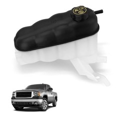 603-054 Engine Coolant Expansion Reservoir Tank with Cap Plastic Whinte