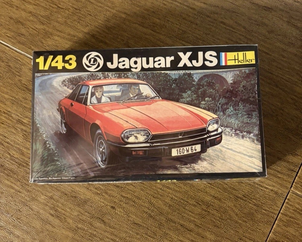 Sealed Heller Red Jaguar XJS Sports Car 1/43 – 1977 Model Kit. Great Looking.