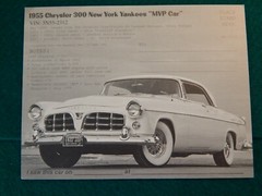 NUMBERED FIRST RUN COA 1955 CHRYSLER 300 Owner & Moebius PRESIDENT Signed KIT