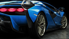 Lamborghini 1:18Race Car12Custom Built Concept Metal Body Model Carousel BLUE 24