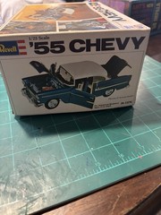 Vintage Revell 55 Chevy Model Kit 1/25 Scale H-1374 Open Box Never Used