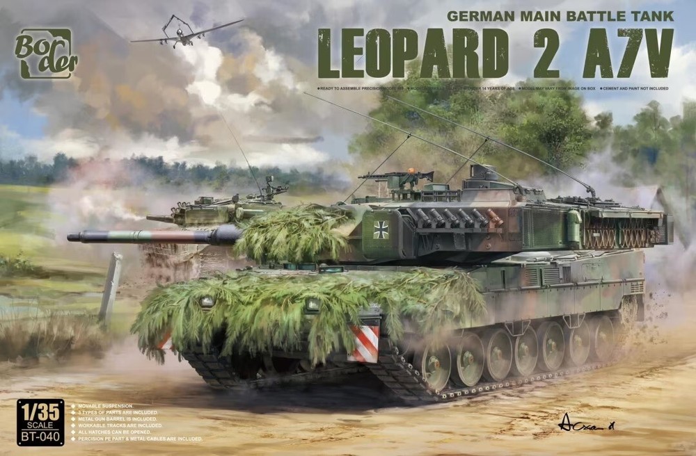 Border Model 1/35 Leopard 2 A7V #BT-040📌USA📌New Rel.📌Sealed