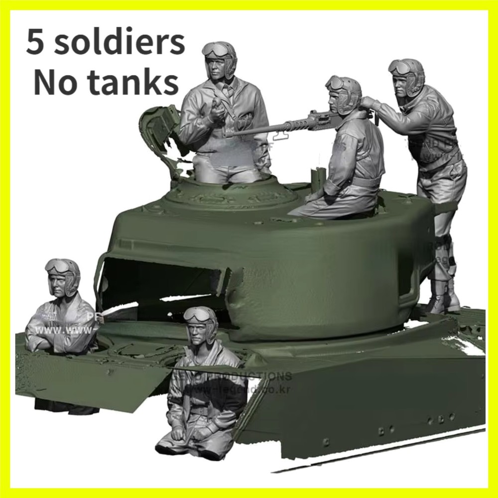 1/16 Scale Resin Body Assembled Model Kit Military Hobby Miniature WW2 US Tan…