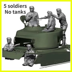 1/16 Scale Resin Body Assembled Model Kit Military Hobby Miniature WW2 US Tan…