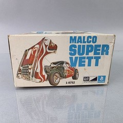 MPC Malco Super Vette 1960 Chevy Corvette Gasser Chris Lang Model Kit Show Car