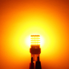 7443 Amber LED Turn Signal Light Bulbs, Super Bright 3014 72-SMD T20 7440 7444 L