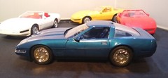 1/25 Lot of 4 AMT Vintage Corvette promos 1990-92 America’s Cup ZR-1 red yellow