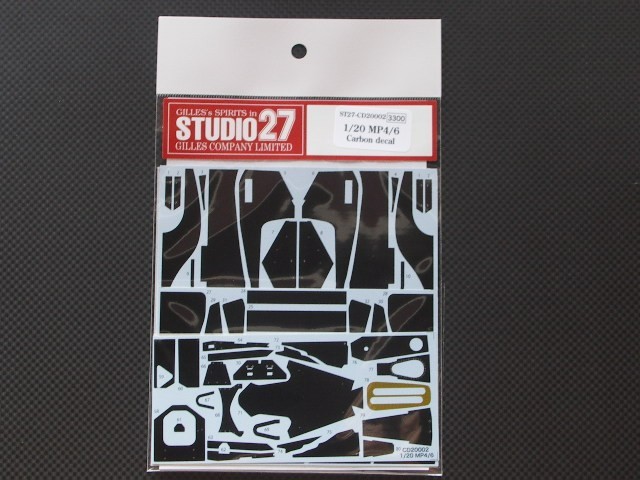 STUDIO 27 1/20 McLaren Honda 4/6 Carbon decal for Fujimi CD20002 16156