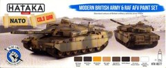 Hataka Hobby Paints MODERN BRITISH ARMY RAF AFV COLORS Blue Line Acrylic Paints