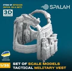 SPALAH 12435 Tactical military vest 5 pcs Set of scale models 1/35
