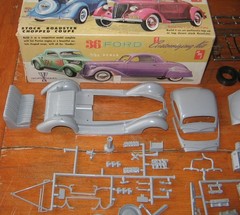 AMT 1936 Ford Customizing Kit #149 Unbuilt in Box 60s Issue Grey Plastic Orig 36