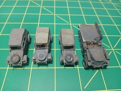 1/72 1/87 ? Army Tank Trucks Built Model WW II German VW Staff Car Flatbed