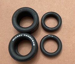Resin 17/15 Scale inch Weld Magnum Drag Wheels With Cheater Slicks 1/24, 1/25