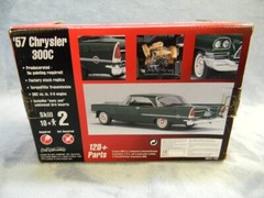1/25 SCALE AMT 1957 CHRYSLER 300C PRE-DECORATED CUSTOM SHOP GREEN MODEL KIT #2