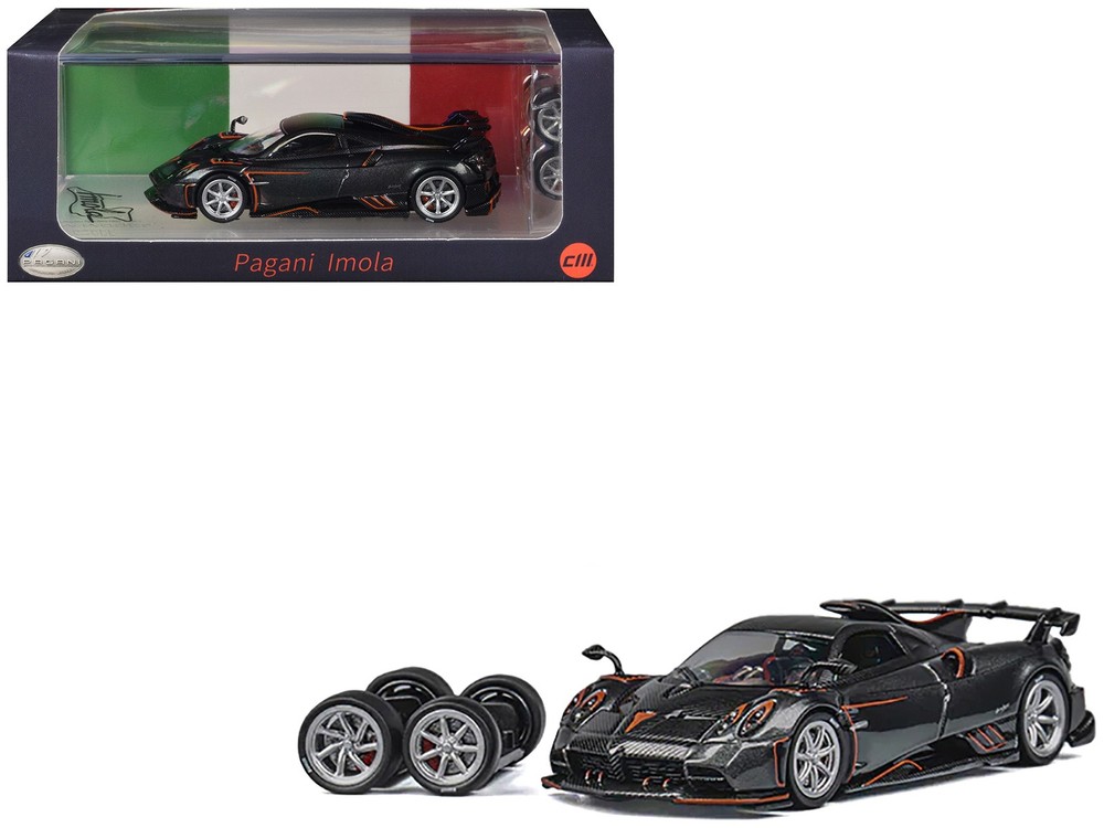 CM Models CM64-IMOLA-03 1/64 Pagani Imola Dark Gray Metallic with