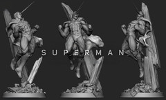 Superman model kit unassembled Unpainted Ava. 1/10,1/6 And 1/4 Scale