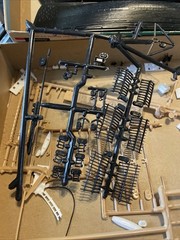 Revell S.M.S. Seeadler “Sea Eagle” Ship Model & Stag Hound 1960s Parts Lot