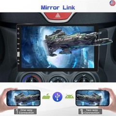 9 Inch Single Din Car Stereo with Mirror Link for Android/iOS, IPS Touch Screen