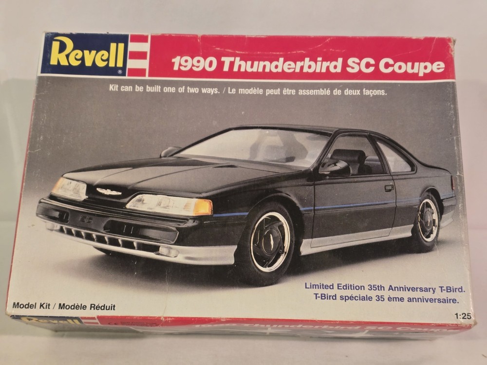 Revel 1990 Thunderbird SC Coupe Complete Model Kit Open Box