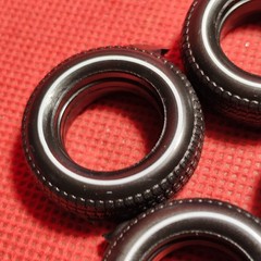 White Wall Tires 1977 GMC Van 1:25 scale model car part Revell