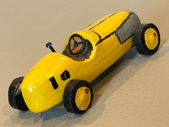 Vintage Custom Built Wood Midget Racer Model Indy 500 Marx Slush Race Stock Car