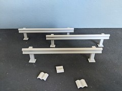 1/24 1/25 Scale Guardrail kits -Safety Barriers for model car diorama (set of 3)