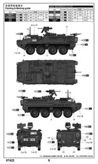 Trumpeter 1/72 M1127 Stryker Recon Vehicle RV Model Kit TRP7422
