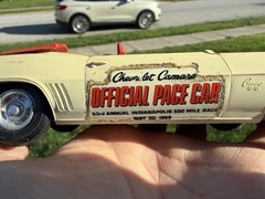 VTG 1969 Chevrolet Camaro SS Indianapolis 500 Pace Car Dealer Promo Model Toy